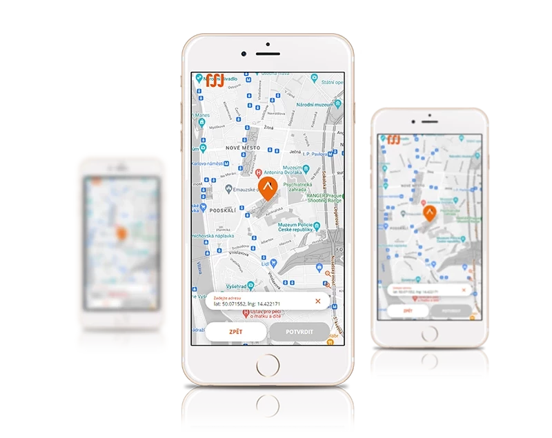 V-System — PWA aplikace s mapou pro elektro firmu